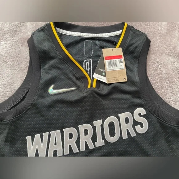Nike Golden State Warriors Stephen Curry Black MVP Swingman Jersey DH8056-010